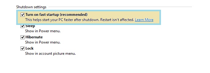Disable hybrid shutdown in windows 8