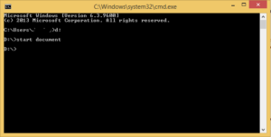 Access Files and Folders using Command Prompt - Windows